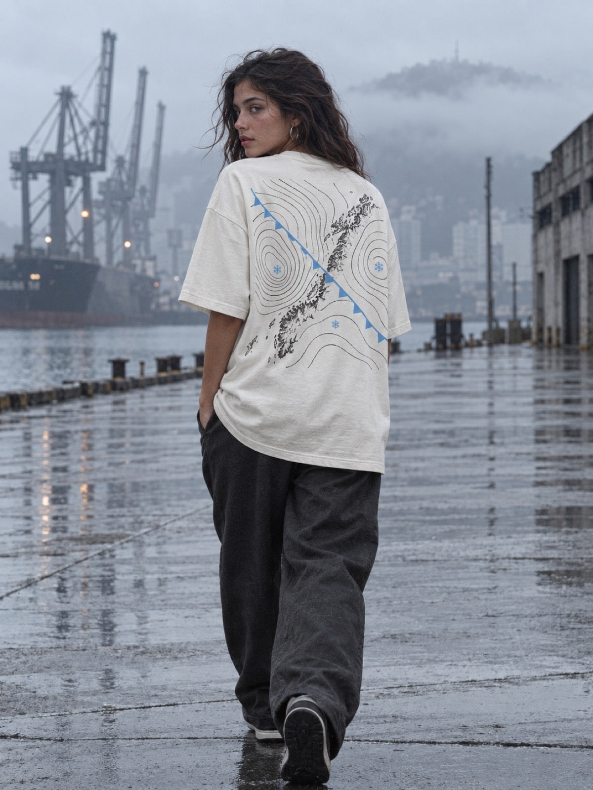 Camiseta Frente Fria vestida